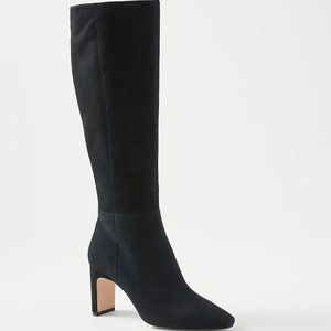 Ann Taylor Suede Block Heel Boots size 7M